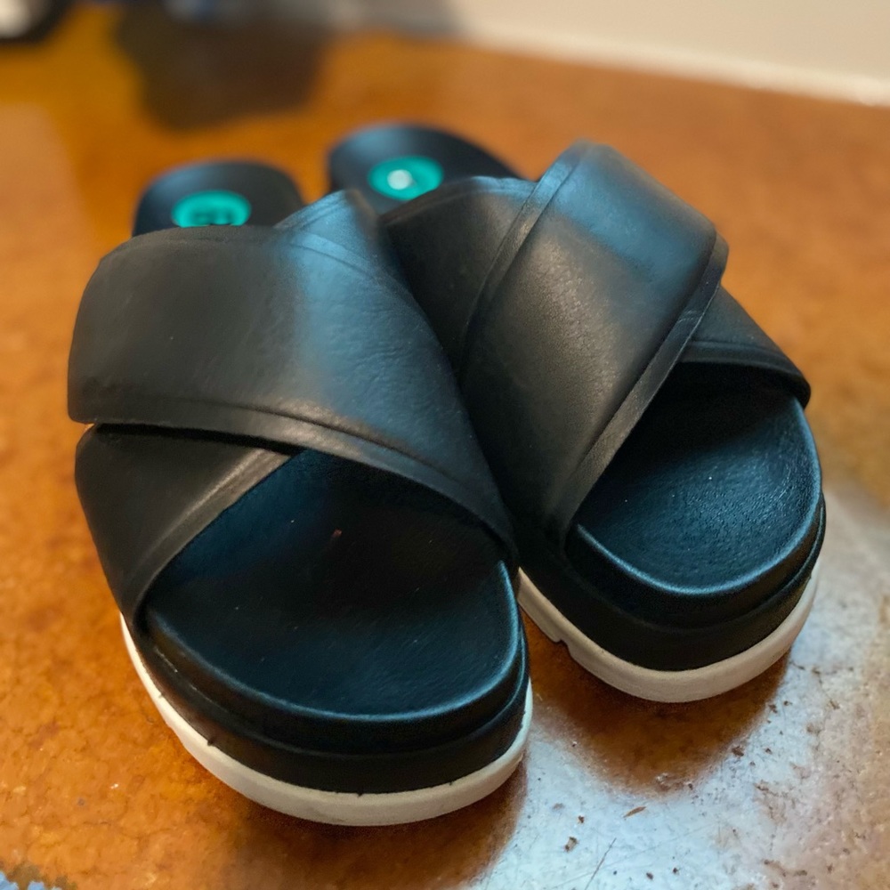 Leather Platform Sandals